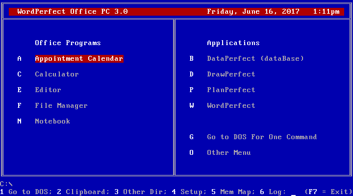 WordPerfect Office PC 3.0 - Shell